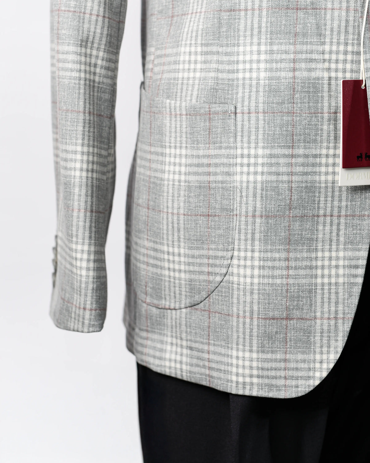 CHAQUETA NAPOLITANA GRIS CUADRO PRÍNCIPE DE GALES