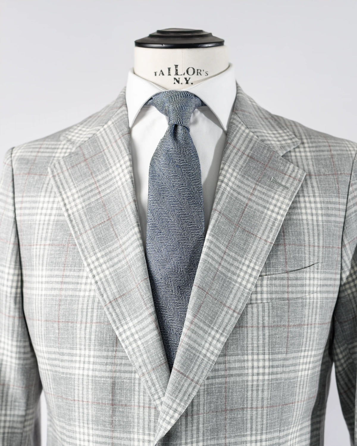 CHAQUETA NAPOLITANA GRIS CUADRO PRÍNCIPE DE GALES