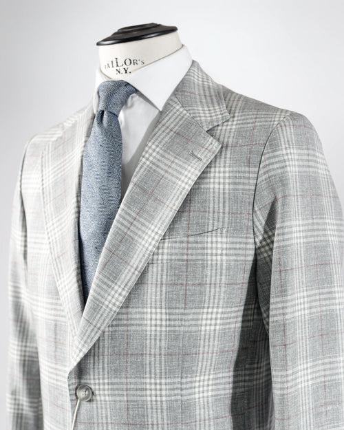 CHAQUETA NAPOLITANA GRIS CUADRO PRÍNCIPE DE GALES