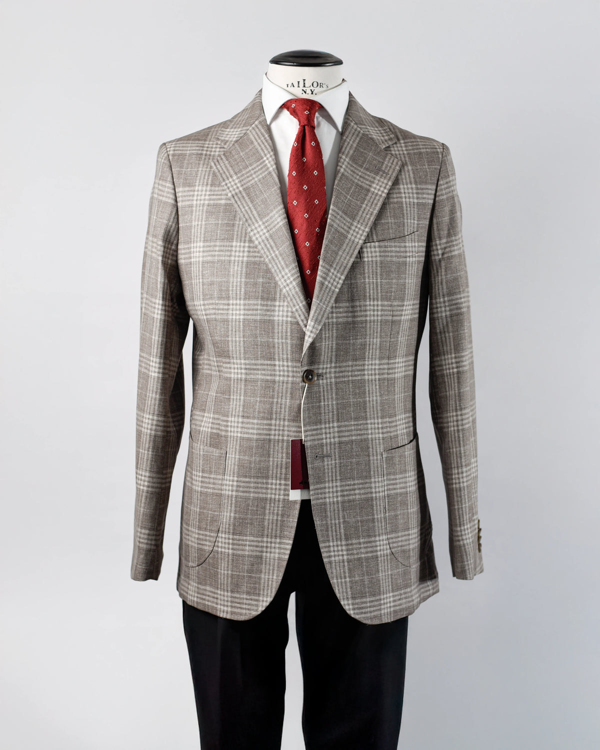 CHAQUETA NAPOLITANA ARENA CUADRO PRÍNCIPE DE GALES