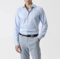 CAMISA TWILL VESTIR CELESTE