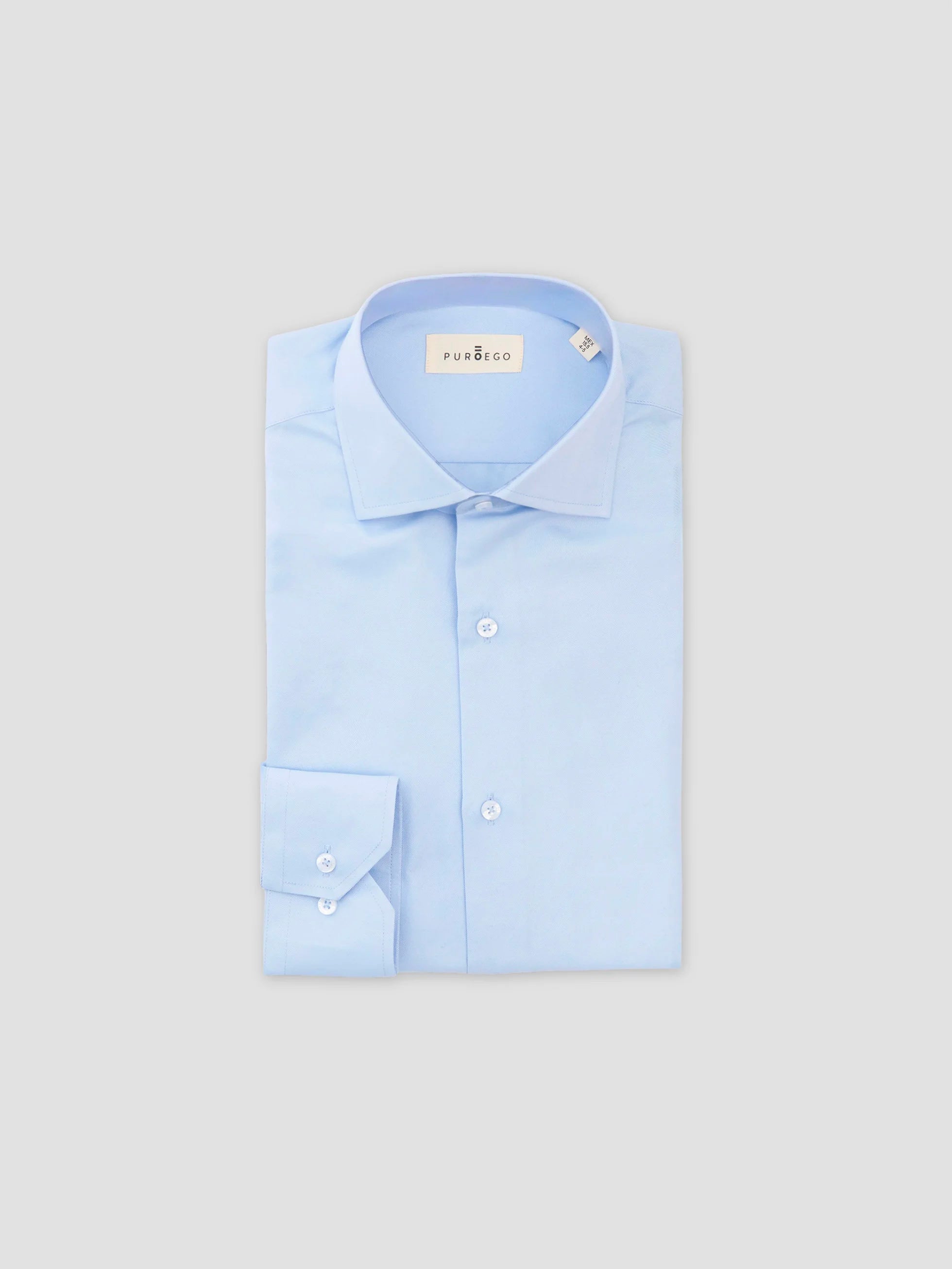 CAMISA TWILL VESTIR CELESTE