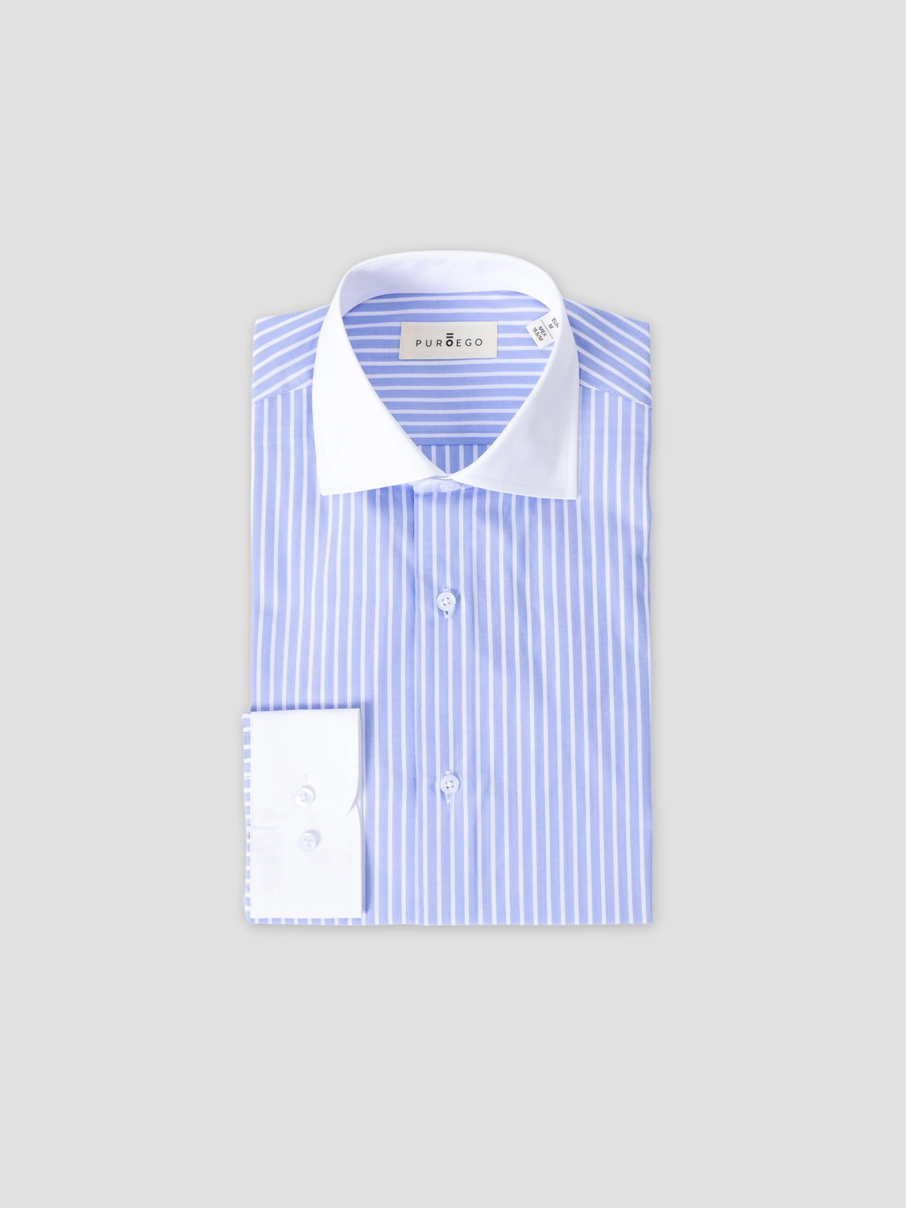 CAMISA VESTIR RAYAS CUELLO CONTRASTE