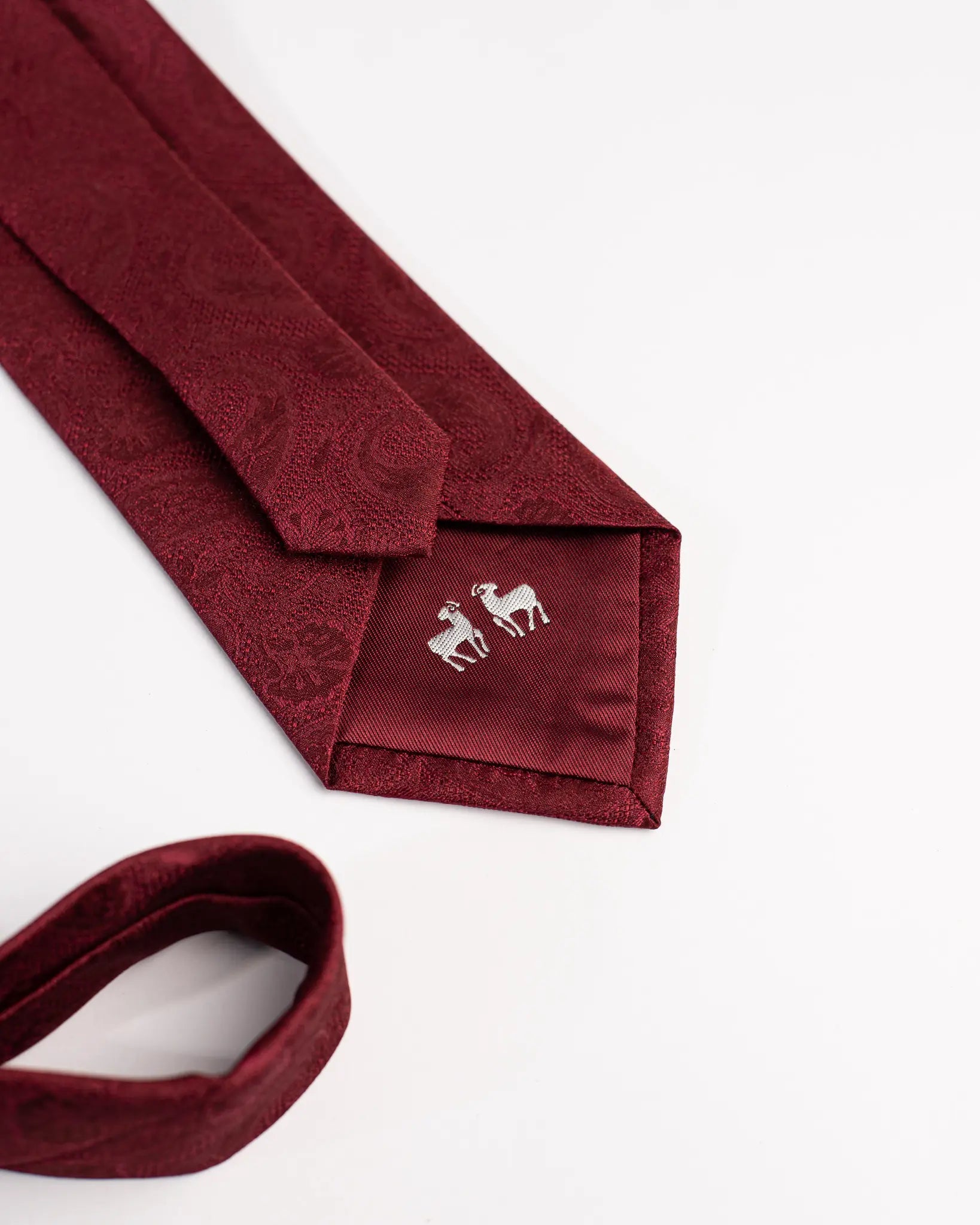 Corbata SS26 Vino paisleys