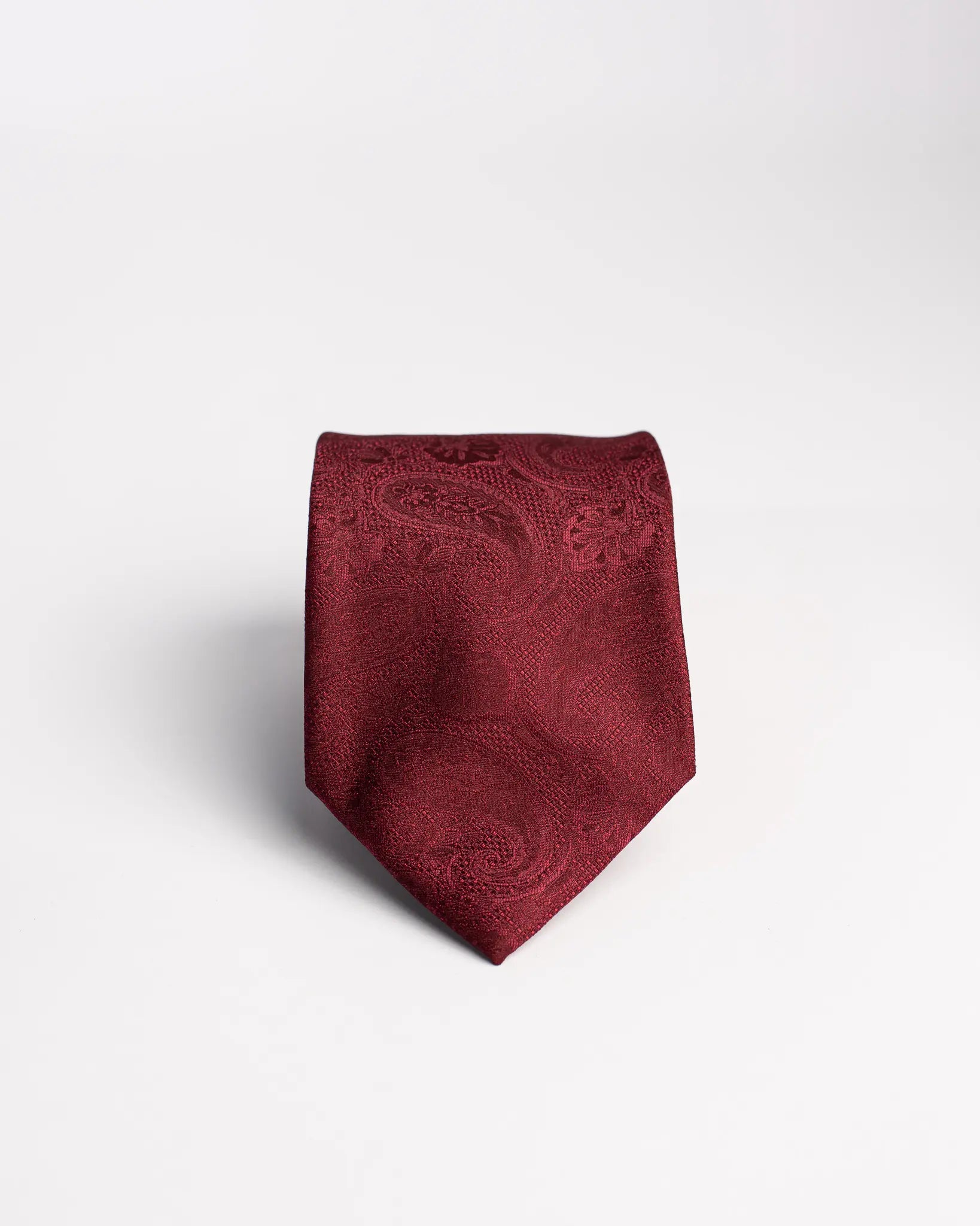 Corbata SS26 Vino paisleys
