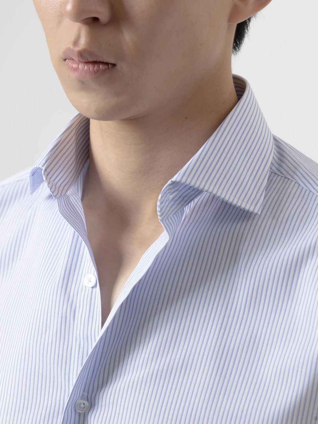 CAMISA VESTIR MIL RAYAS AZUL