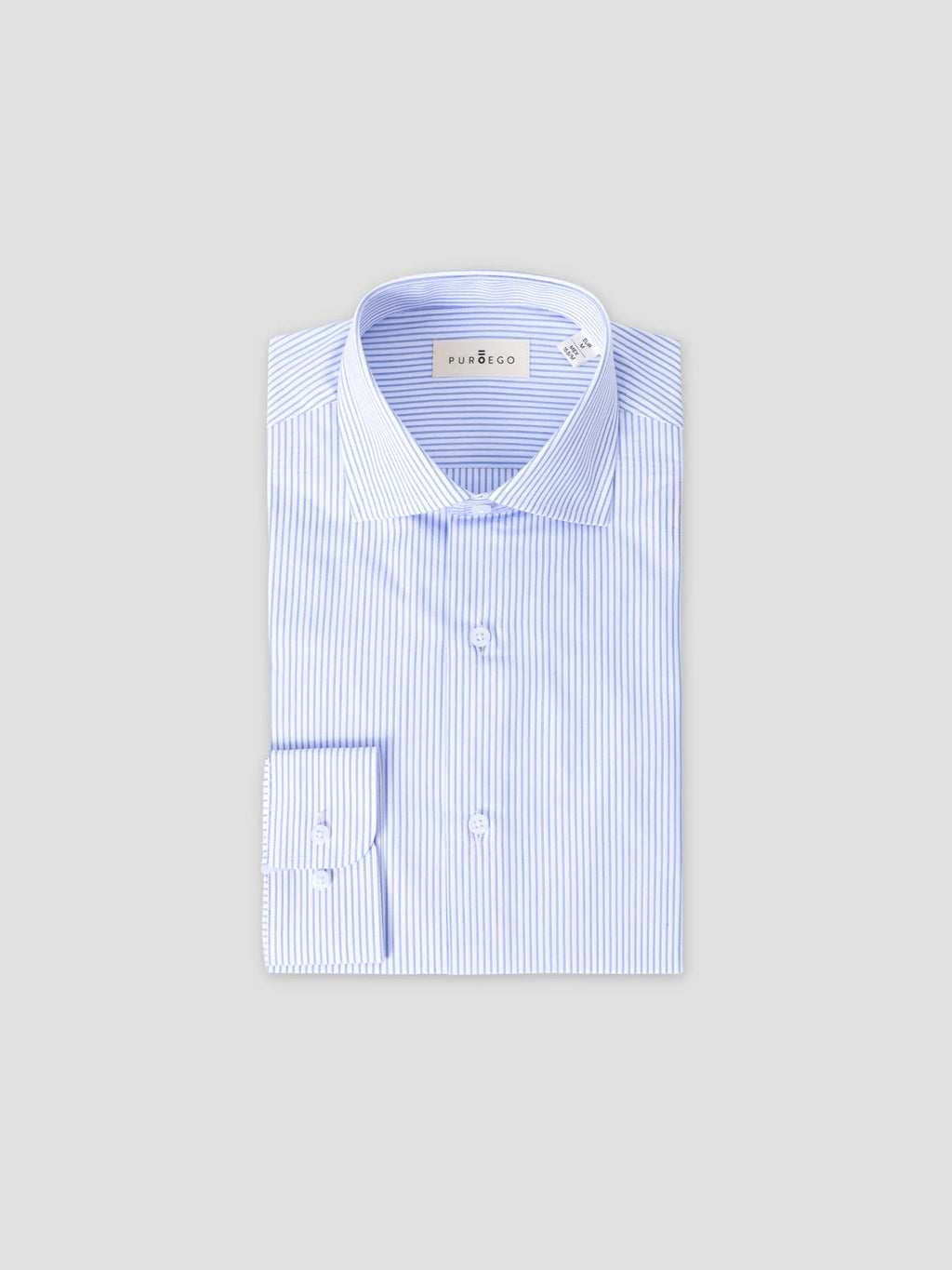 CAMISA VESTIR MIL RAYAS AZUL