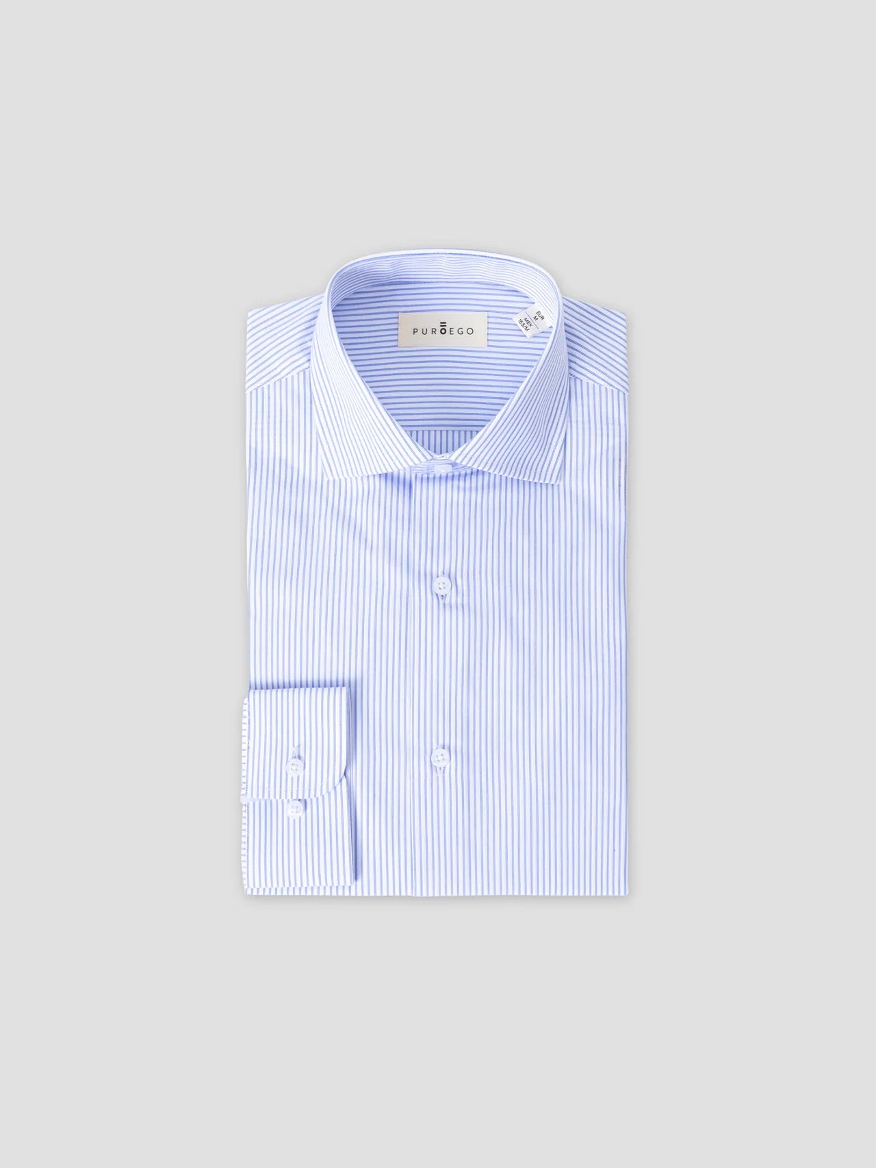 CAMISA VESTIR MIL RAYAS AZUL