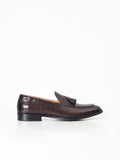 MOCASÍN BORLAS PIEL COCO MARRÓN