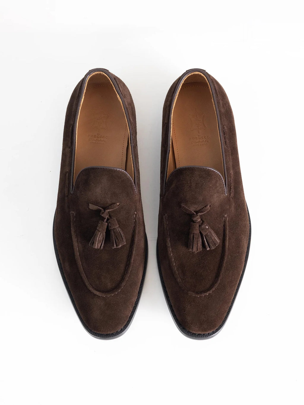 MOCASÍN BORLAS SERRAJE MARRÓN OSCURO