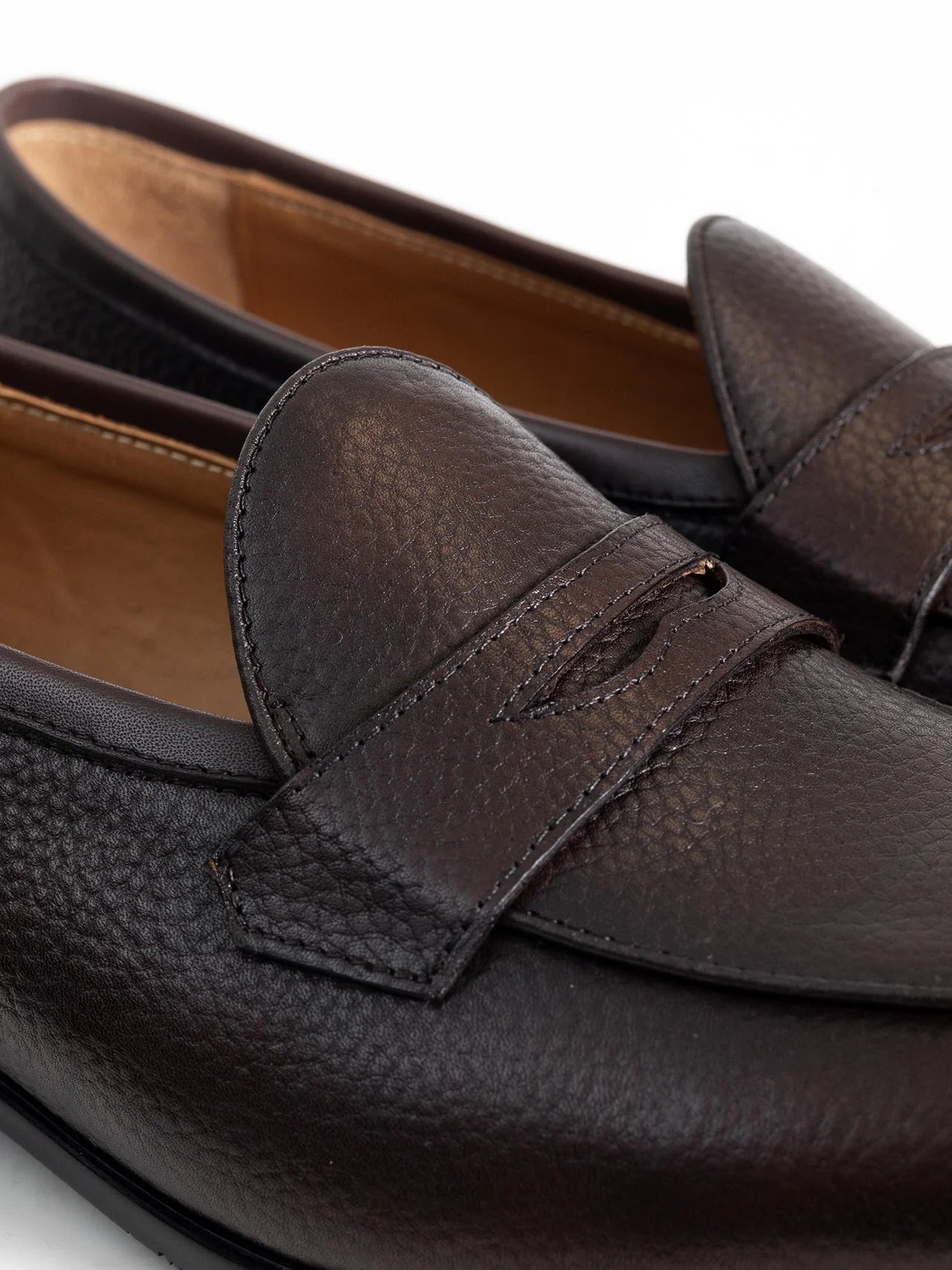 MOCASÍN PIEL GRAIN ANTIFAZ MARRÓN