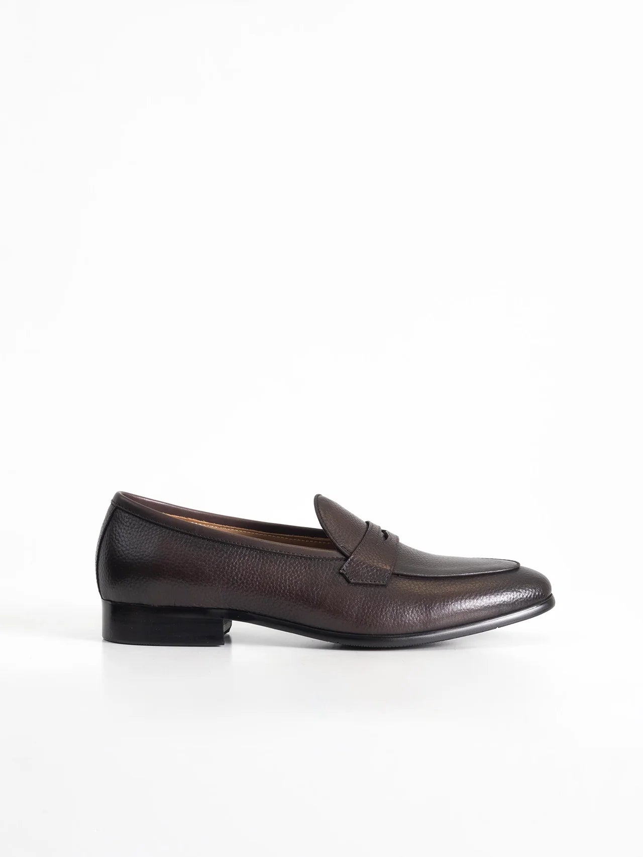 MOCASÍN PIEL GRAIN ANTIFAZ MARRÓN