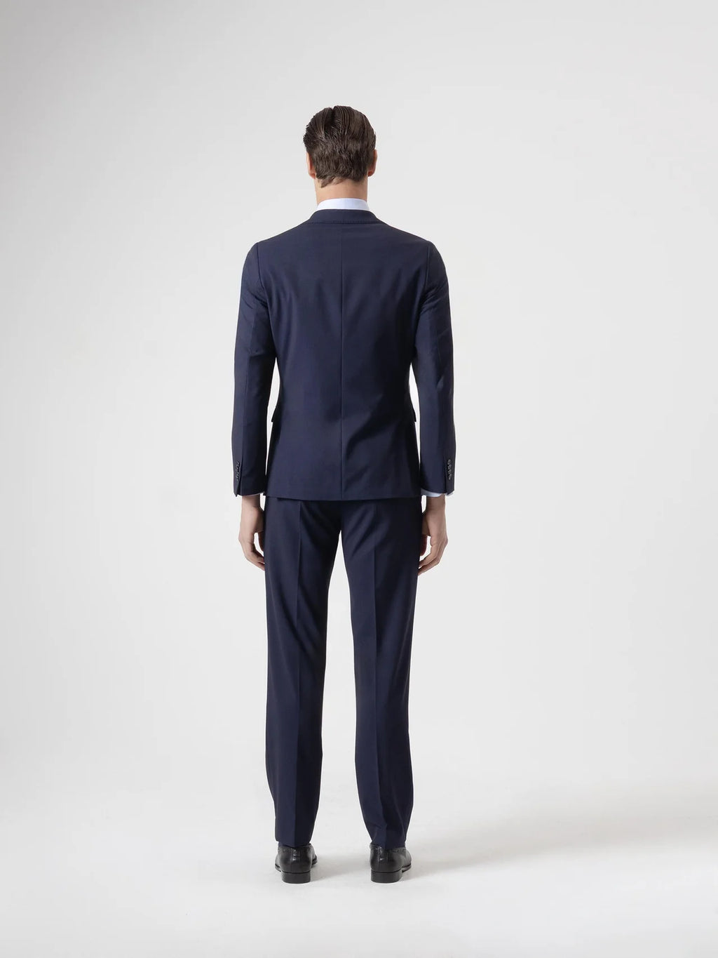 TRAJE MICRO CUADRO MARINO
