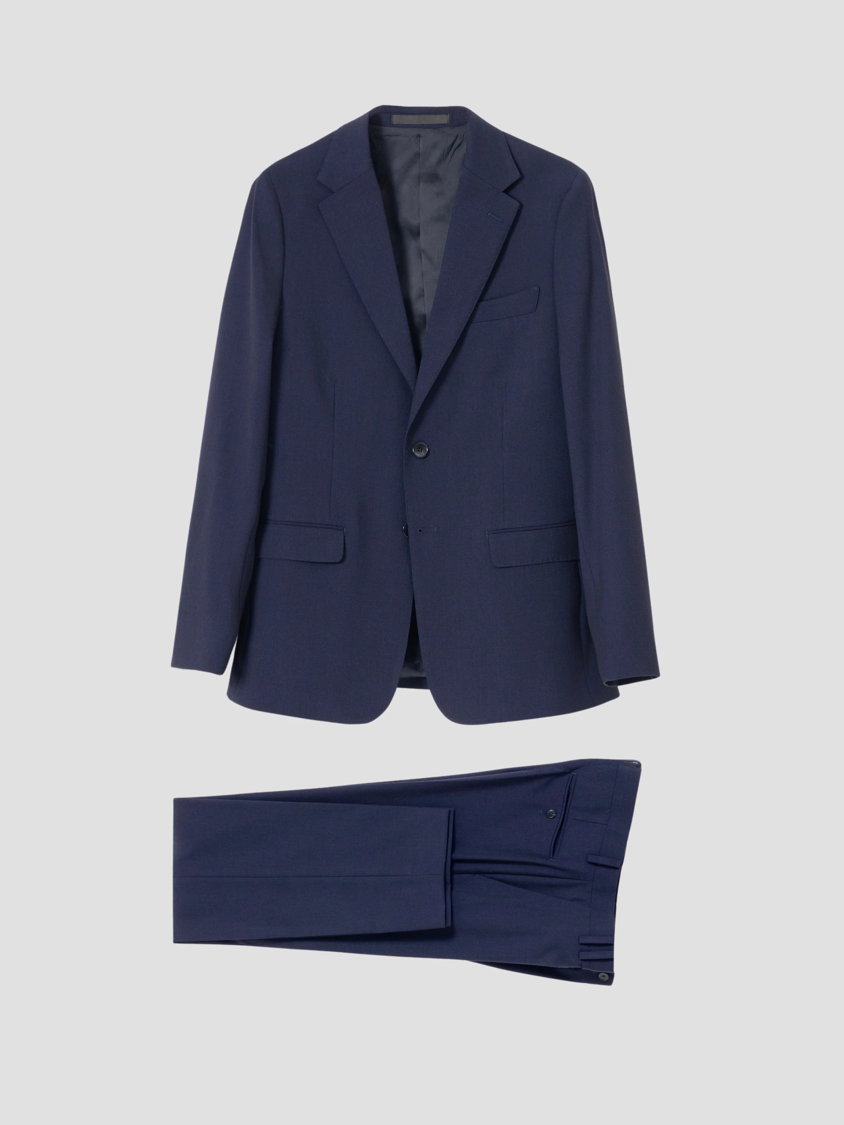 TRAJE MICRO CUADRO MARINO