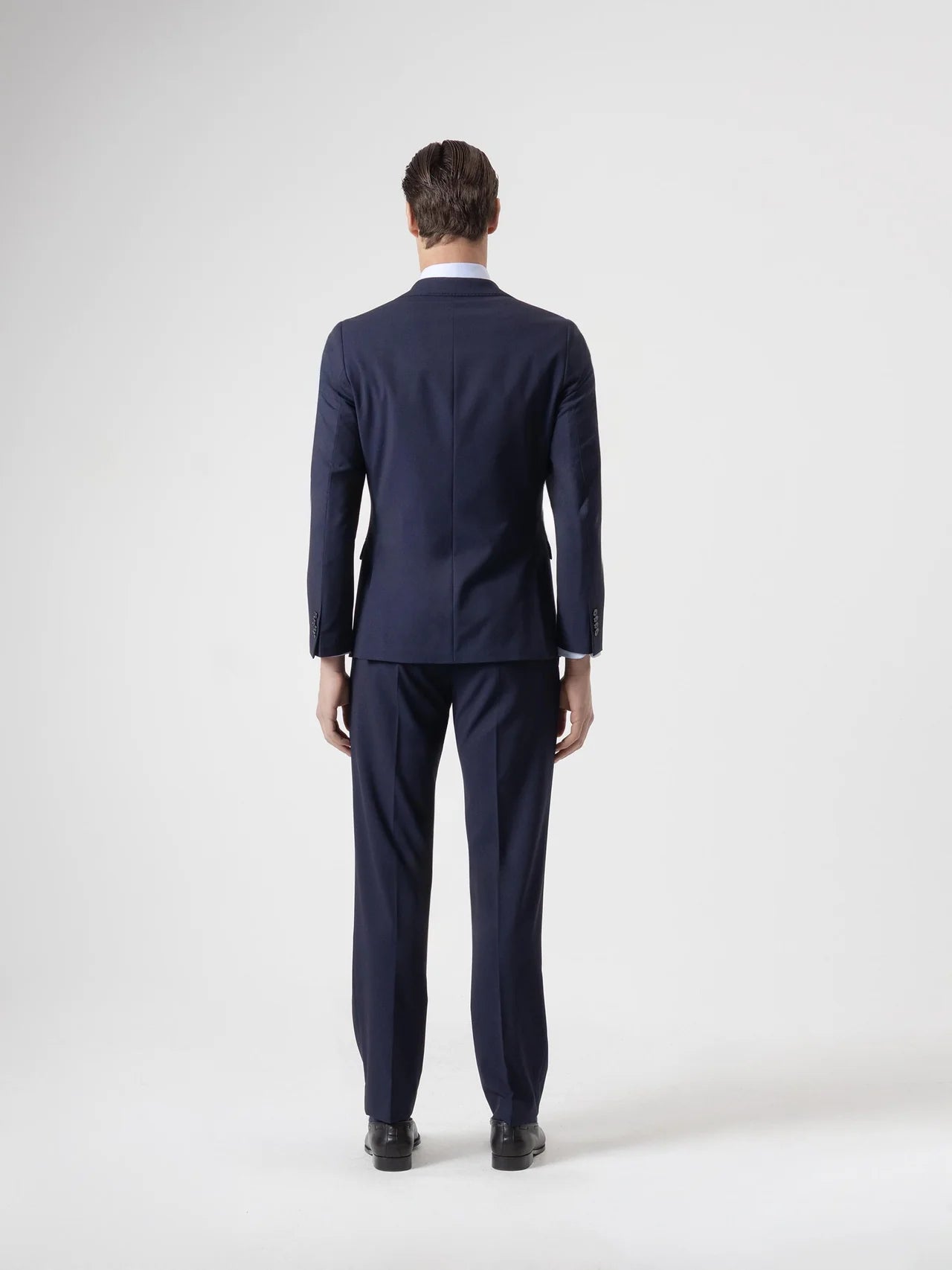 TRAJE MICRO CUADRO MARINO