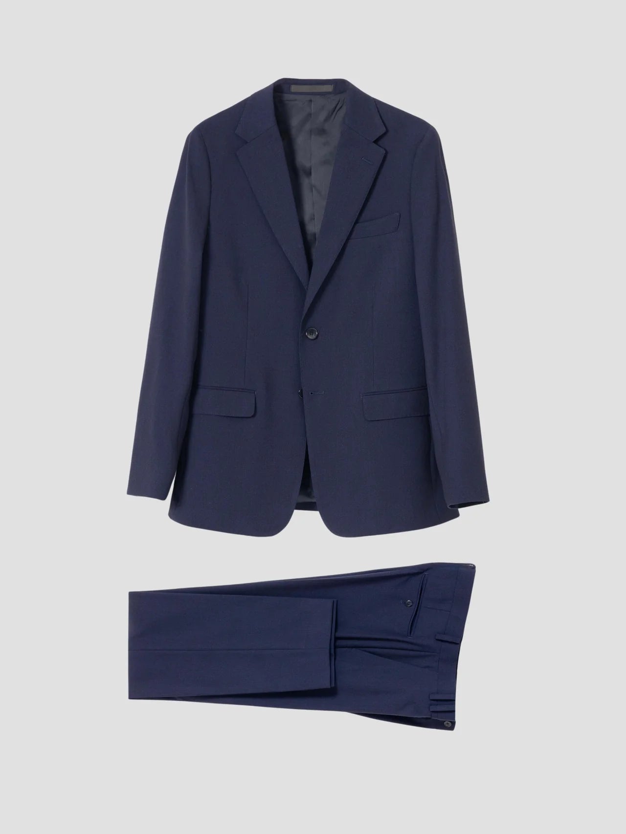 TRAJE MICRO CUADRO MARINO