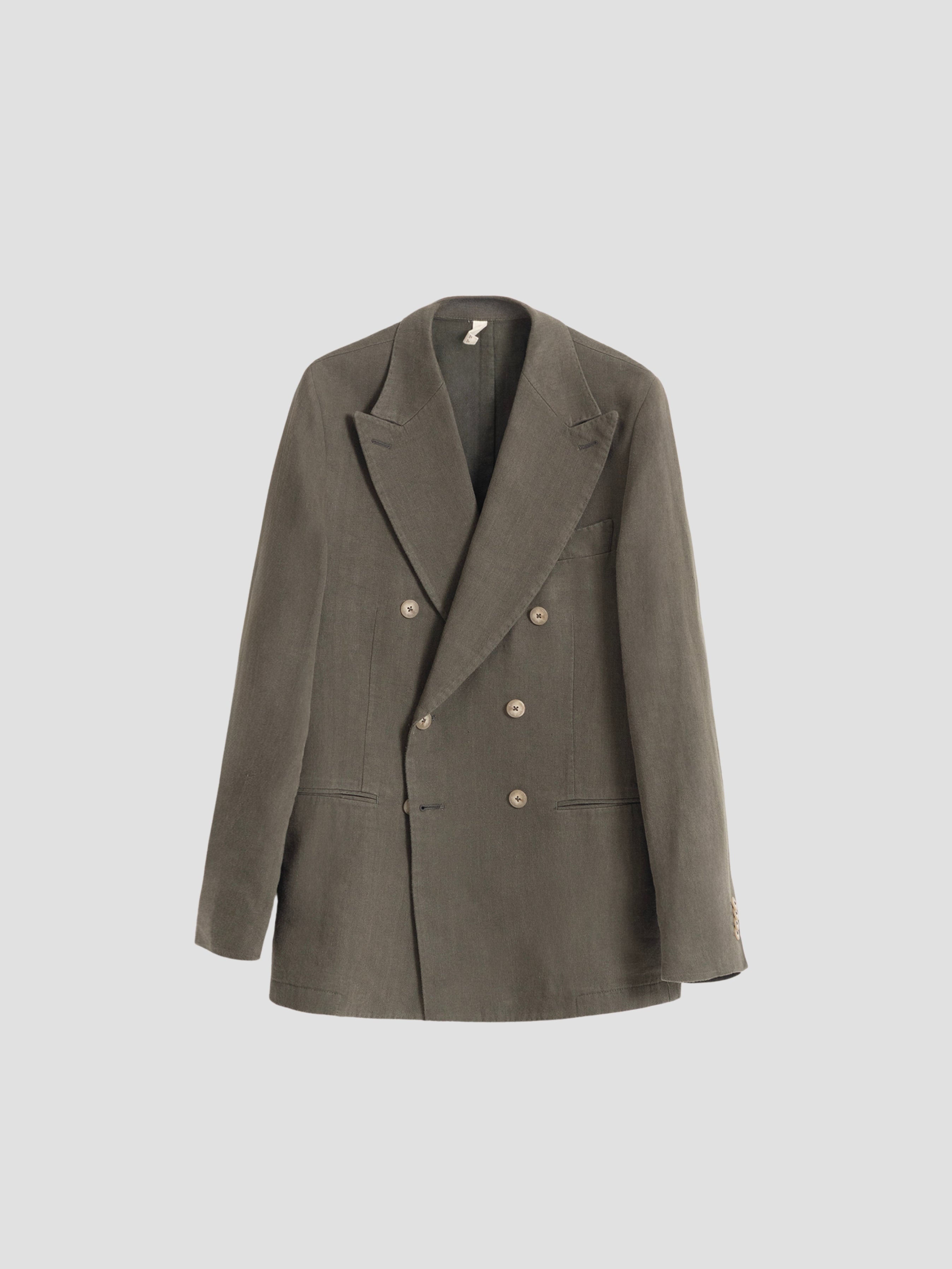 AMERICANA LINO CRUZADA CAQUI